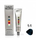 1-1 крем-краска стойкая для волос, иссиня-черный / Delight TRIONFO 60 мл