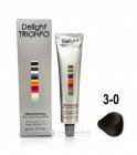 3-0 крем-краска стойкая для волос, темно-коричневый натуральный / Delight TRIONFO 60 мл