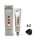 4-2 крем-краска стойкая для волос, средне-коричневый пепельный / Delight TRIONFO 60 мл